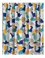 M&S Kids Dinosaur Pencil Pleat Black Out Curtains 2part Set STD 90 BNWT