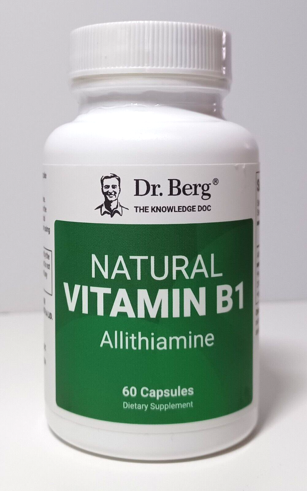 Dr. Berg'S NATURAL VITAMIN B1 Allithiamine 50mg 60 capsules Exp 11/24 eBay