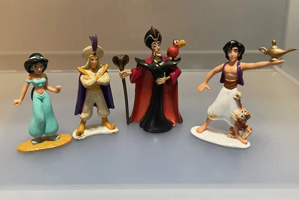 Коллекционные фигурки Aladdin Mattel Applauds 1994 набор из 4 и джинн McDonald's - Изображение 2 из 4