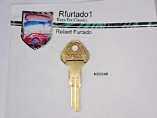 Yale Key Blank for Kaiser-Frazer gbox/trunk 1949 on, ign/door 1950 on (K1122AR)