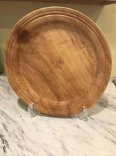 Handturned Wood Maple Bowl Approximately 14.5x15.5 2.5 Tall Trimmed Cut Edge