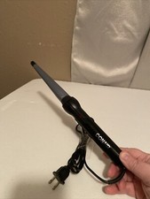 Conair Waves 1" to 1/2" High Heat Curling Iron Wand -Black  Silver -Tested