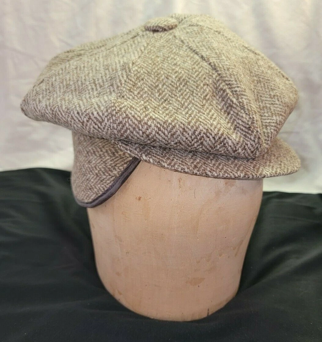JA Miller Co Union Made Wool Newsboy Wool Hat Cap Ear Flap Sheepskin 7-1/8 Vtg
Opens in a new window