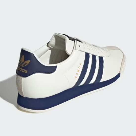 adidas SAMOA White Dark Blue Gold アディダス JQ0047 Adidas Tennis Shoe - Samoa – InStyle-Tuscaloosa