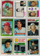 1972-80 Topps 9 DIFF HoF'ers Reggie Jackson Gossage Aaron Brooks Perry Perez, et