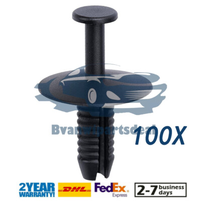 100X Bumper Door Trim Clip Sill Retainer Rivet For BMW Series 3 5 7 E46 E38 E39