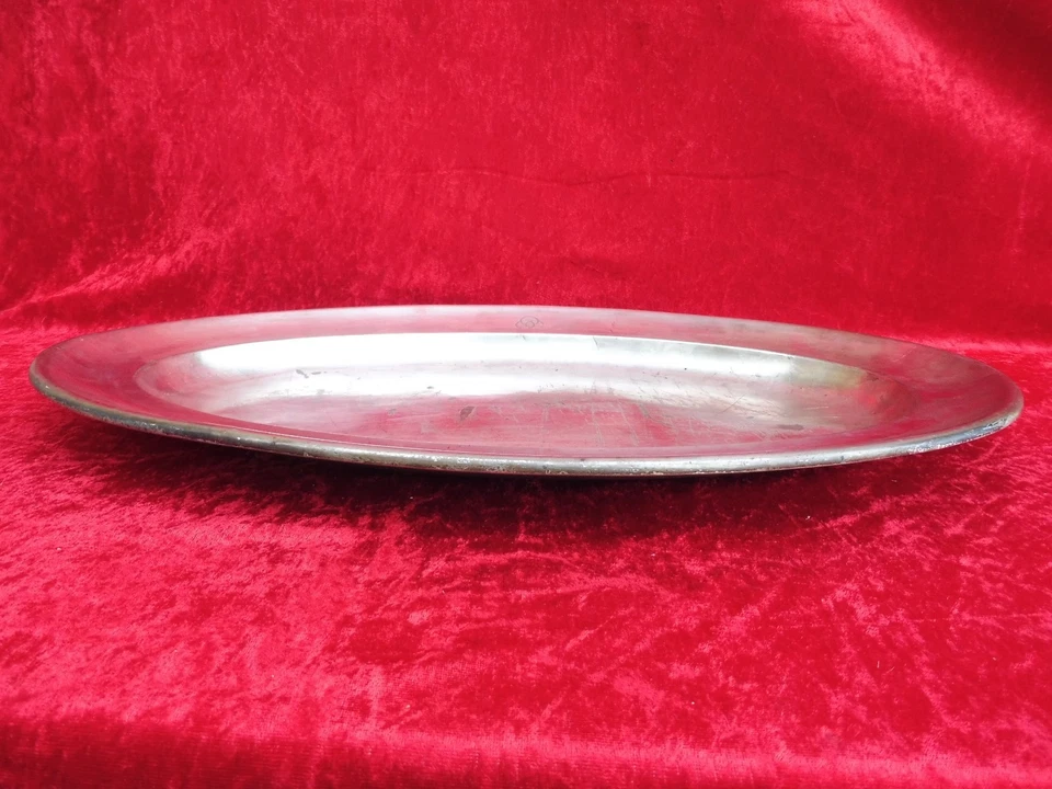 Bel, Vecchio, Grande Vassoio Krupp Argento Da Hotel Timbro 63Cm 2,7Kg - Immagine 3 di 4