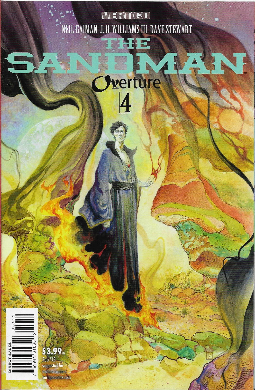 SANDMAN OVERTURE #4 J H Williams Cover - Back Issue (S)