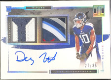 2021 Impeccable DEZ FITZPATRICK RC Helmet/Name Plate Patch AUTO 21/35