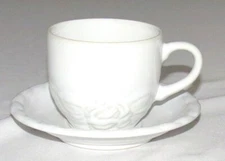 Christian Dior Ceramique French Country Rose Oyster White Cup & Saucer