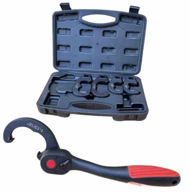 Tie Rod Pittman Arm Adjusting Wrench Tool Set With 1/2” Drive Off