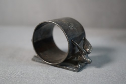 Antique Rogers. Bro Victorian Silver Plate Winged Birds Napkin Ring/Holder - Picture 13 of 14