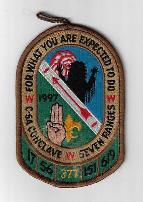 1997 OA Conclave C5A Seven Rangers 377 For What You Are Expected To Do BRN Bdr.