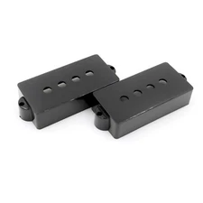 Lindy Fralin BLACK  Precision Bass Pickup Covers - P with Orange Drop Cap .047