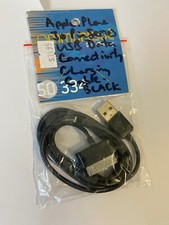 30 Pin Male Connector to USB Data Cable in Black for iPad 2/3 iPhone 4,4S,3GS.