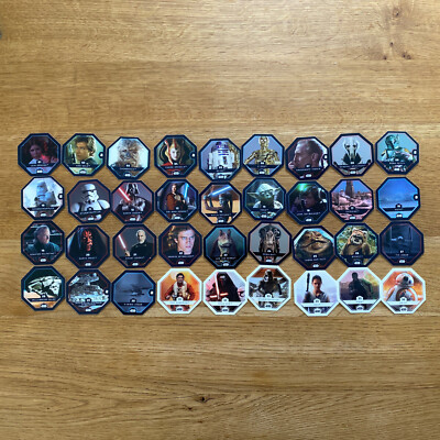 REWE Star Wars Cosmic Shells alle 36 Basiskarten Komplett Set