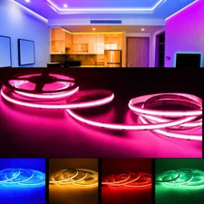 DC12V 24V Premium RGB COB LED Strip High Density Flexible High Brightness 5mTape