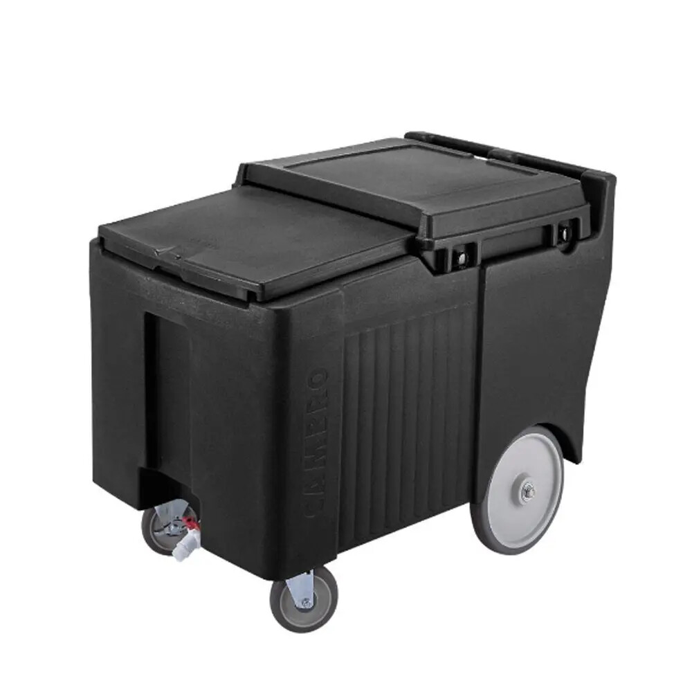 Chariot Utilitaire 3 étagères Cambro Noir - Dimensions 950x1015x540 Mm - Polypropylène Et Aluminium