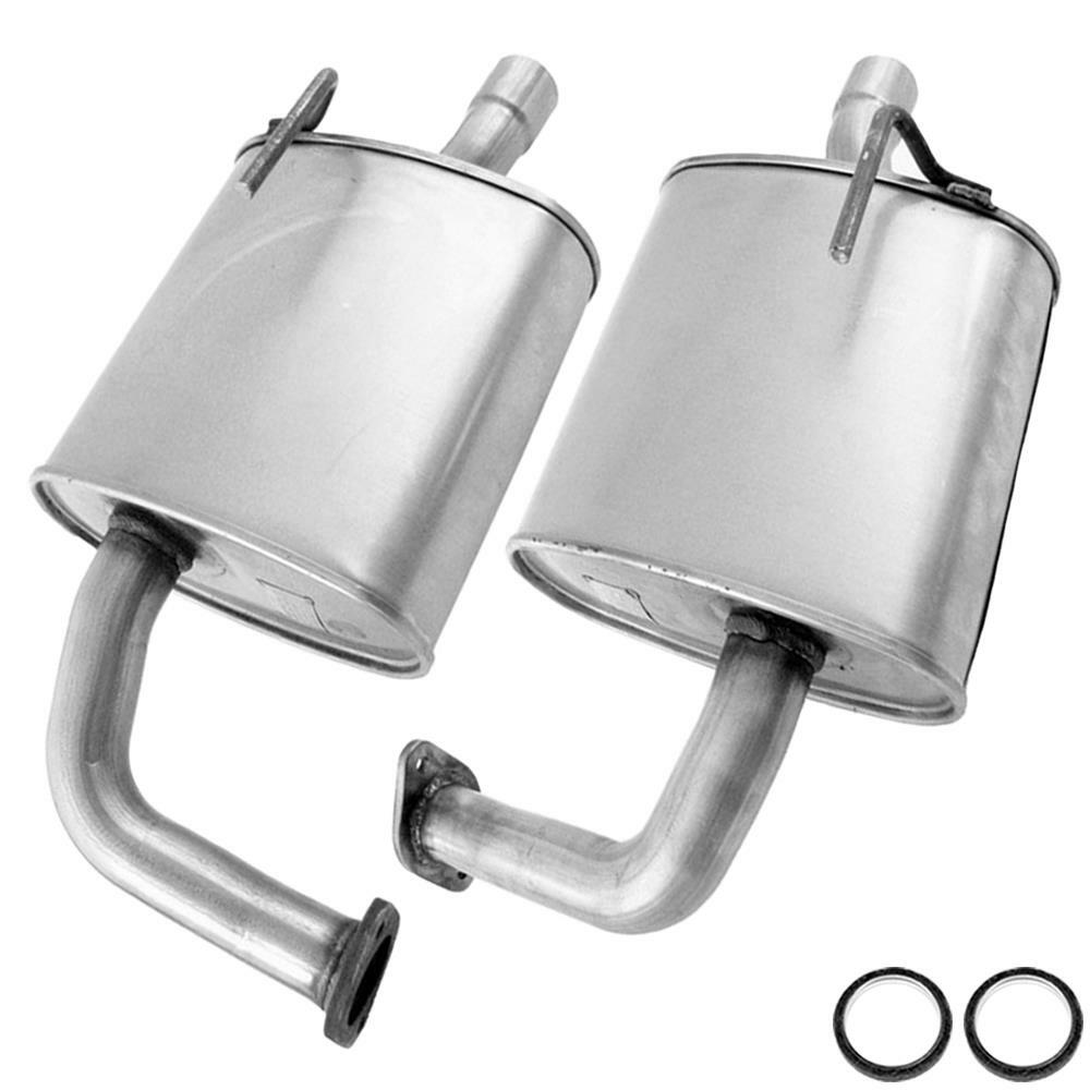 Pair of Exhaust Mufflers fits 20072009 Nissan Altima 2.5L 3.5L sedan