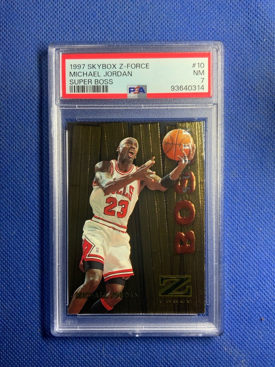 1997-98 Skybox Z-Force Super Boss #10 Michael Jordan PSA 7