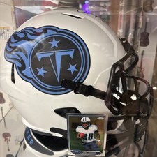 Chris Johnson Autographed Signed Tennessee Titans Lunar Eclipse Helmet JSA COA