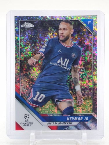 NEYMAR JR 2021-22 TOPPS CHROME UEFA CL MINI DIAMOND REFRACTOR /275 #50 Q5855