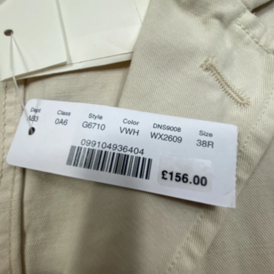 Nwt J CREW Wallace Barnes Chore Coat Mens 38 R Linen Cotton Canvas Jacket - Image 4 of 4