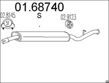 Pot d'échappement Fiat TEMPRA