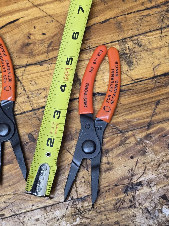 Caja de 5 alicates de anillo de retención vintage NOS Armstrong 67-923 NUEVO Foto 4 de 4