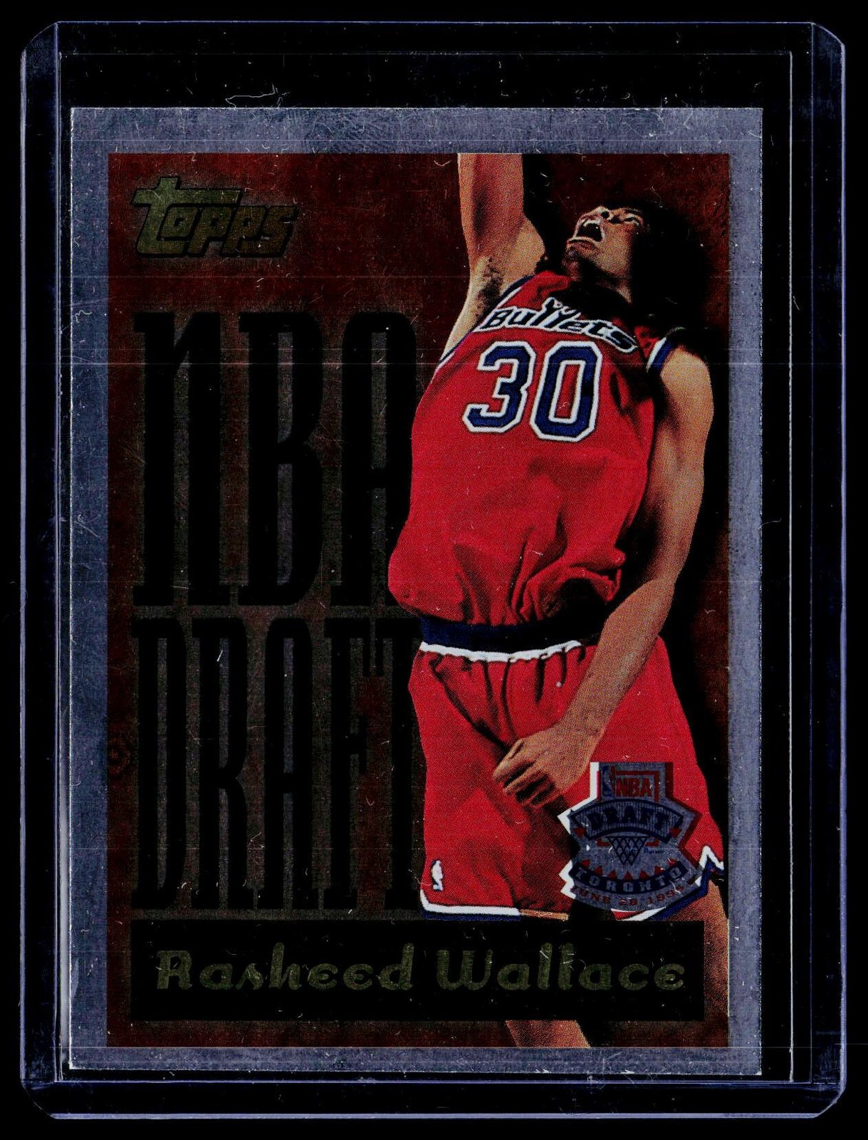 1995-96 Topps #4 Rasheed Wallace NBA Draft Exchange