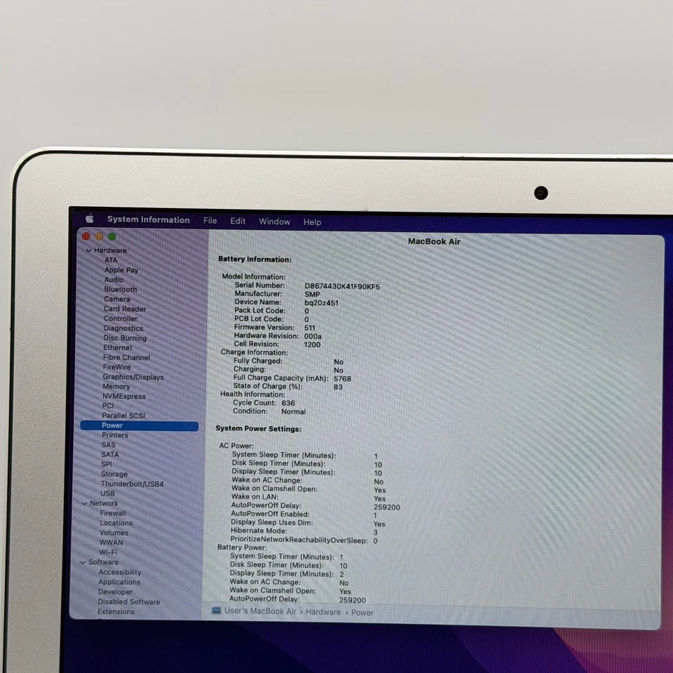 SSD Apple MacBook Air A1466 2017 13" Core i5 1.8GHZ 8GB RAM 128GB - Imagem 3 de 4