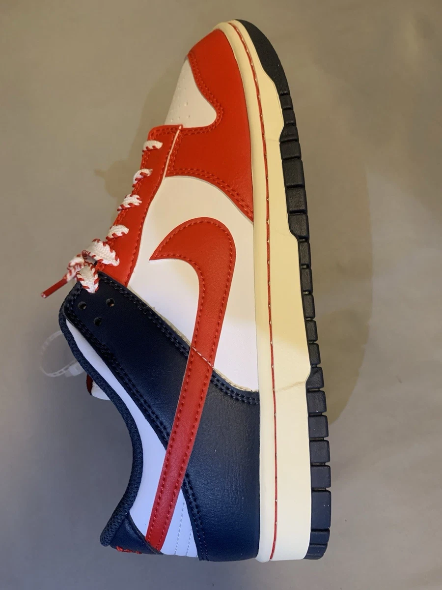 Preços baixos em Nike Dunk Low White Red Blue | eBay