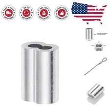 Lightweight Aluminum Crimping Loop Sleeves - 150PCS for Efficient Cable Fixing