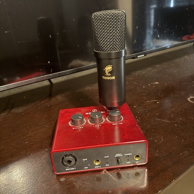 TC20 Tonor Condenser Microphone and Rsghrai Audio Interface Bundle