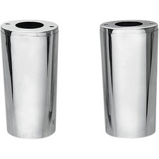 Drag Specialties 0411-0013 Fork Slider Covers - +4in. - Chrome