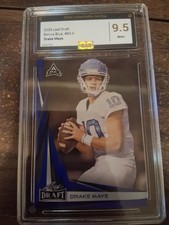 Leaf 2023 Draft Bonus Blue Drake Maye Rookie North Carolina #B2-4 GAS 9.5