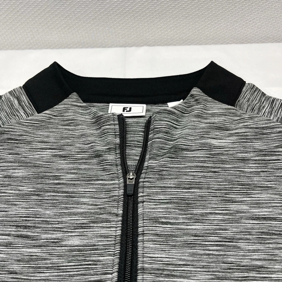 FootJoy Pullover Shirt Womens XL Gray 1/4 Zip Golf Performance Corporate Logo - Image 2 of 4