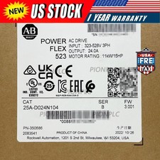 25A-D024N104 /B PowerFlex 523 AC Drive 11kW 15Hp Allen Bradley US Free Tax