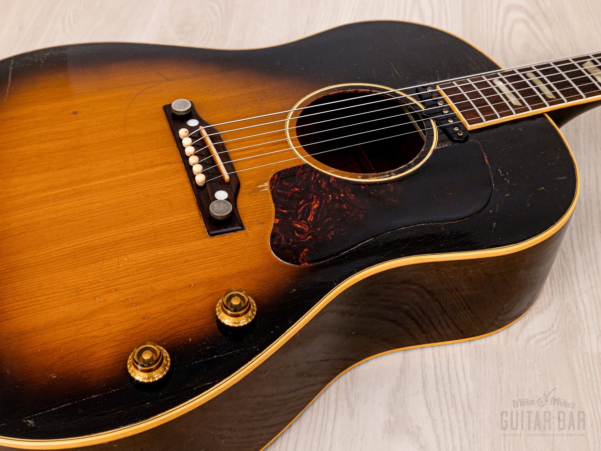 1955 Gibson J-160E Vintage Acoustic Electric Guitar Solid Top/Back