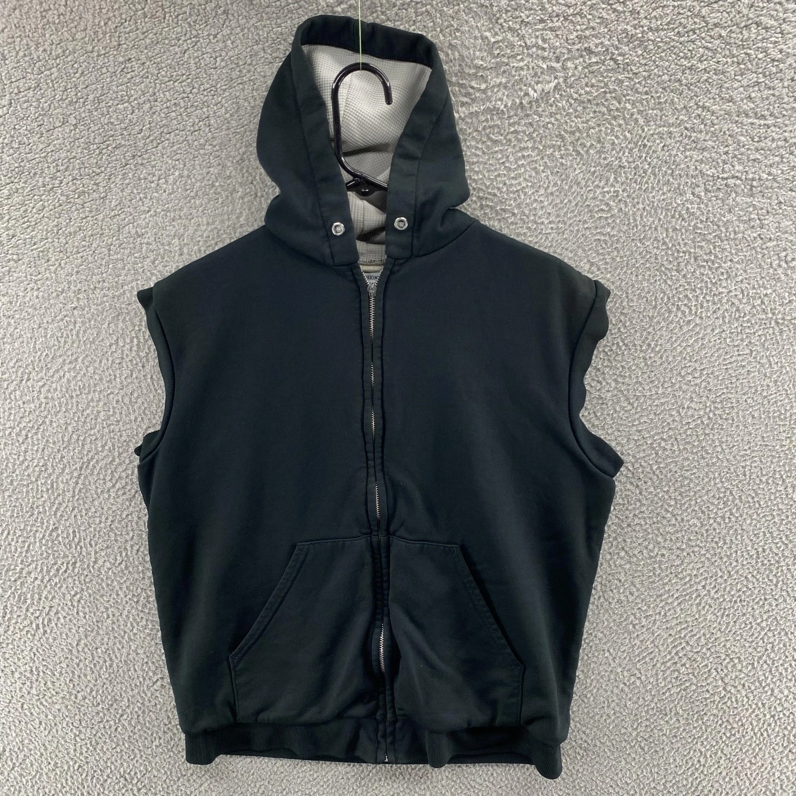 VINTAGE Muleskins Hoodie Mens Large Black Full Zip Vest Thermal Lined USA 90s
Opens in a new window 