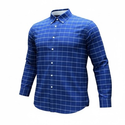 brooks brothers Hemd Original Polo Blau Bügelfrei Stretch Herren XXL REGENT FIT