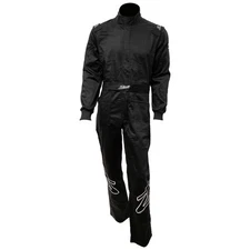 Zamp R010003XXXL ZR-10 Driving Suit SFI 3.2A/1 - Single Layer  Black/White - 3XL