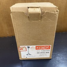 Vintage Astatic D-104 Microphone With Stand  Box Looks New Untested