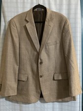 Stafford Men's 44R Brown Classic Fit Sport Coat