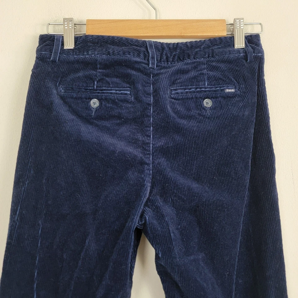 Polo Ralph Lauren 男孩裤 18 蓝色灯芯绒踝直筒裤 — 第 4/4 张图片