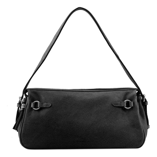 Fredsbruder My Forever Friend Schultertasche Leder 34Cm #Fsb-250-3953S (Black)-image