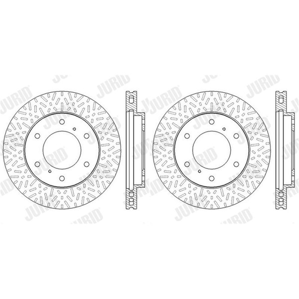 2X Jurid Bremsscheiben Vorne 290Mm BelÜFtet Passend FÜR Mitsubishi Pajero |-image
