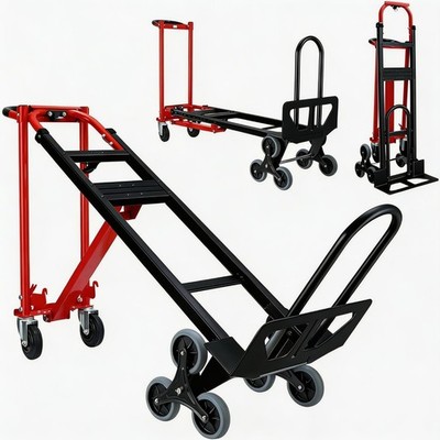 1000 Lbs Aluminum Hand Truck 4 in 1 Heavy Duty Convertible Climber Dolly Cart US