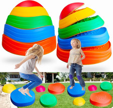 10pcs Kids Balance Stepping Stones Obstacle Course Non Slip Outdoor