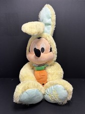 Easter Bunny Plush Mickey Mouse Costume 2019 Disney Store Long Ears Yellow New